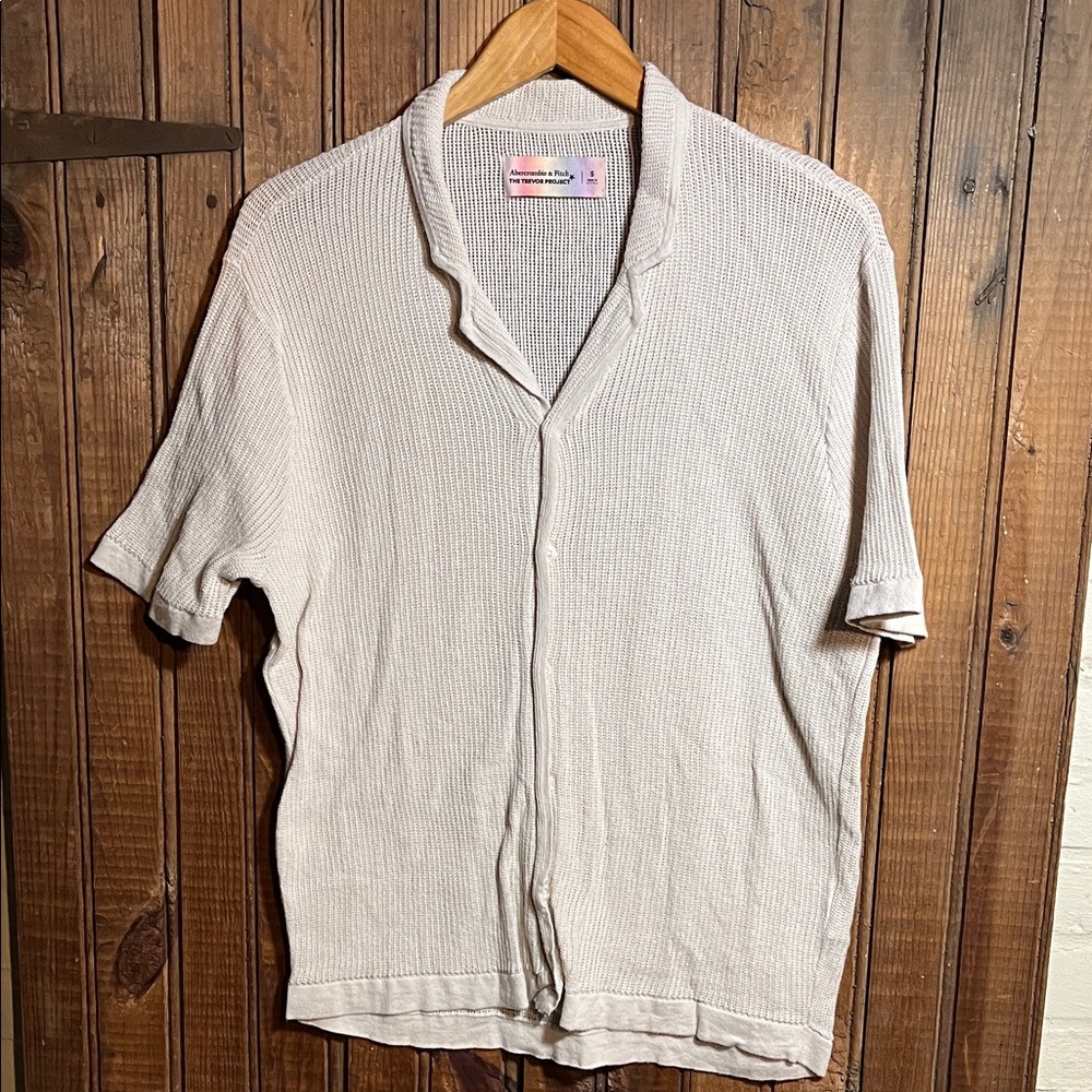 Abercrombie & Fitch Cream Knit Top